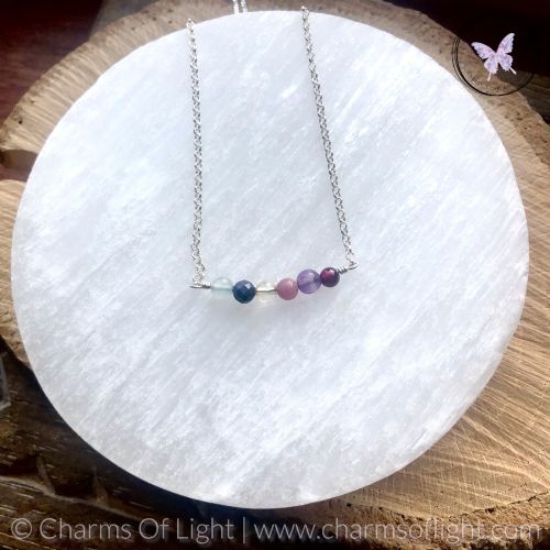 Family Birthstone Bar Necklace